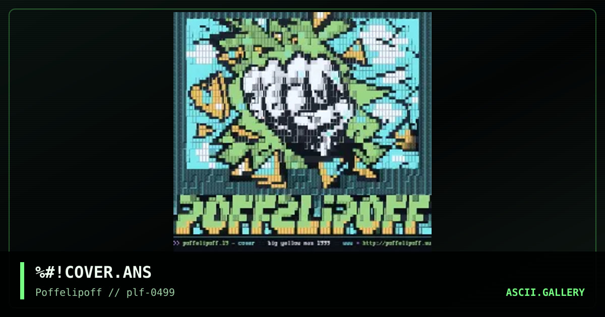:: poffelipoff.19_ april artpackage, by big yellow man, 1999