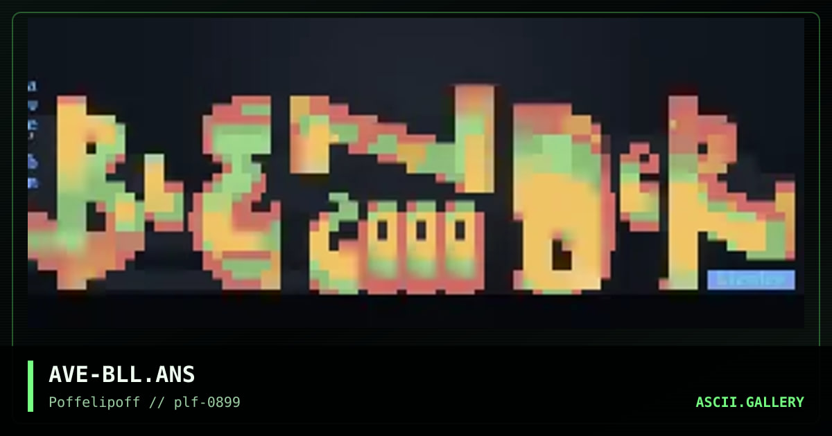 blender2000, by avenger, 1999