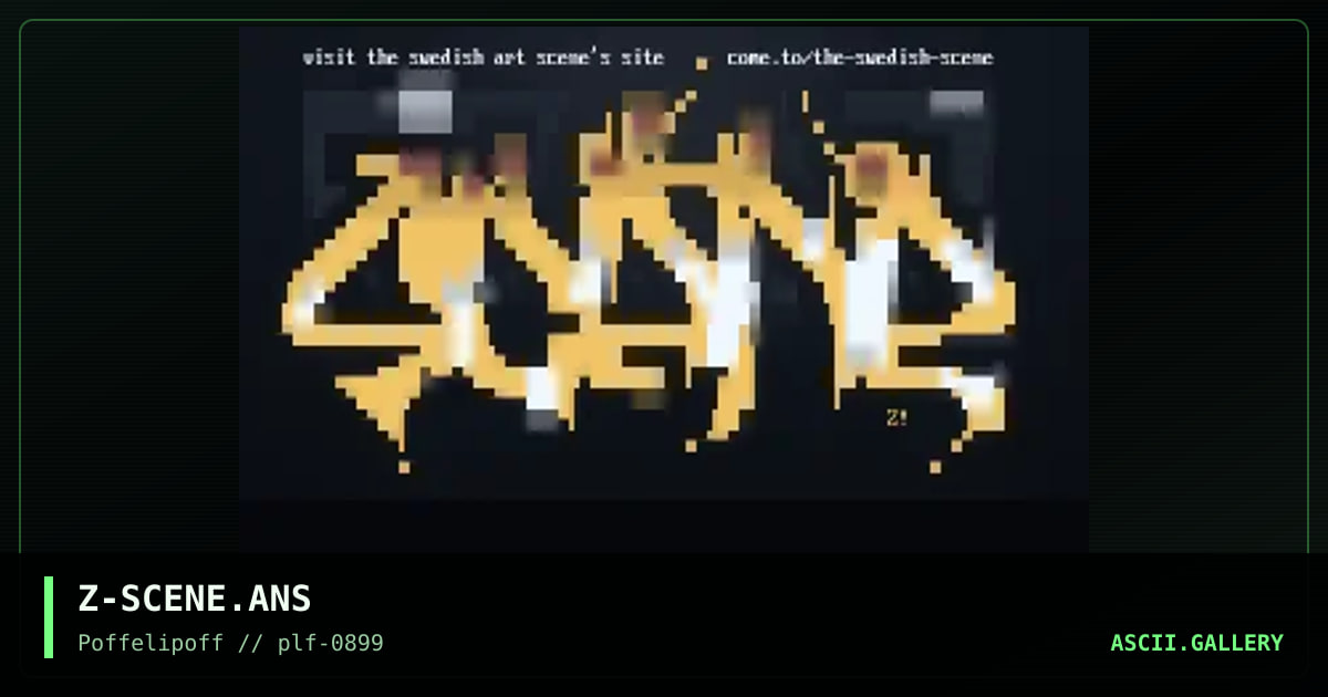 the swedish scene, by zatchmo, 1999