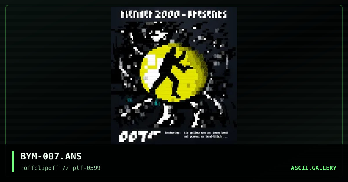 blender #6 - 007, by big yellow man, 1999