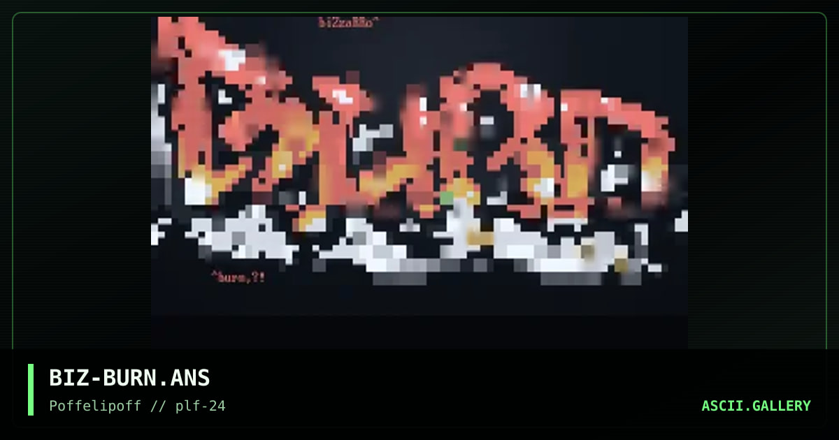 burn, by bizzarro, 2000