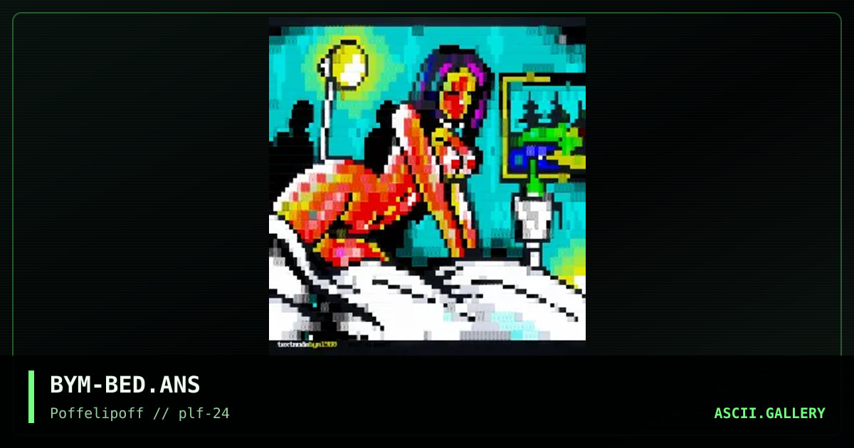woman posing, by big yellow man, 2000