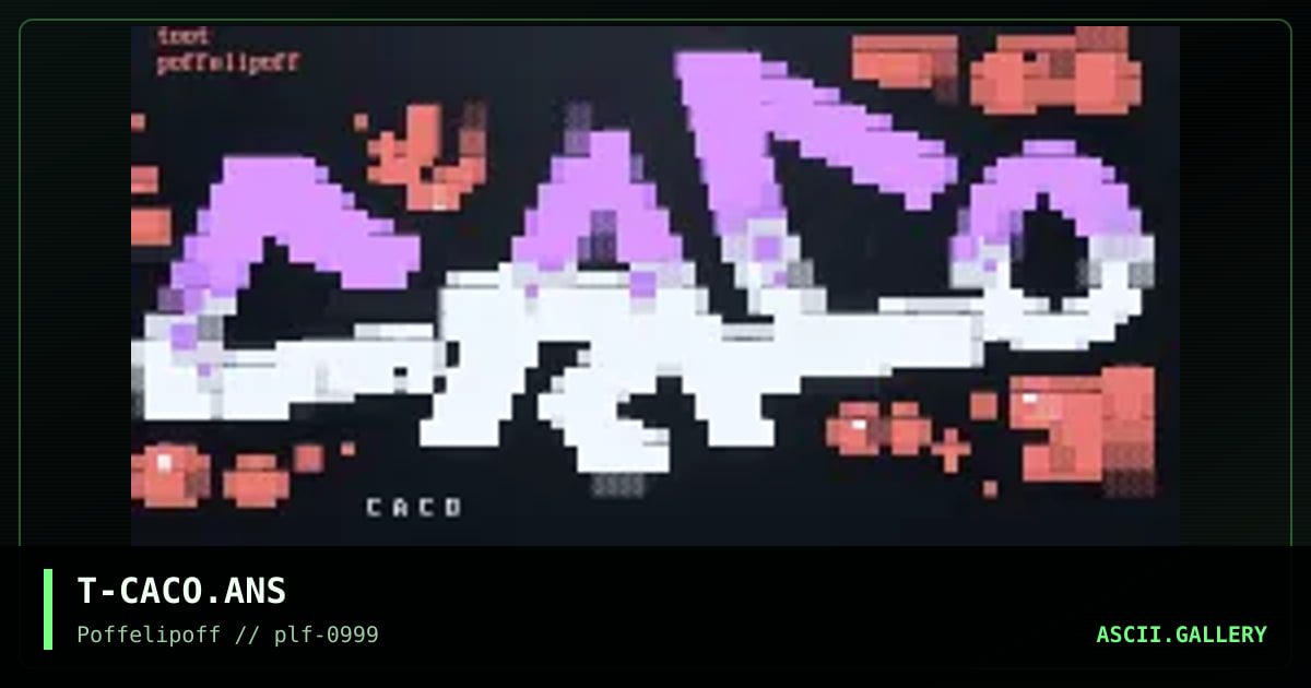 Caco, by toot, 1999