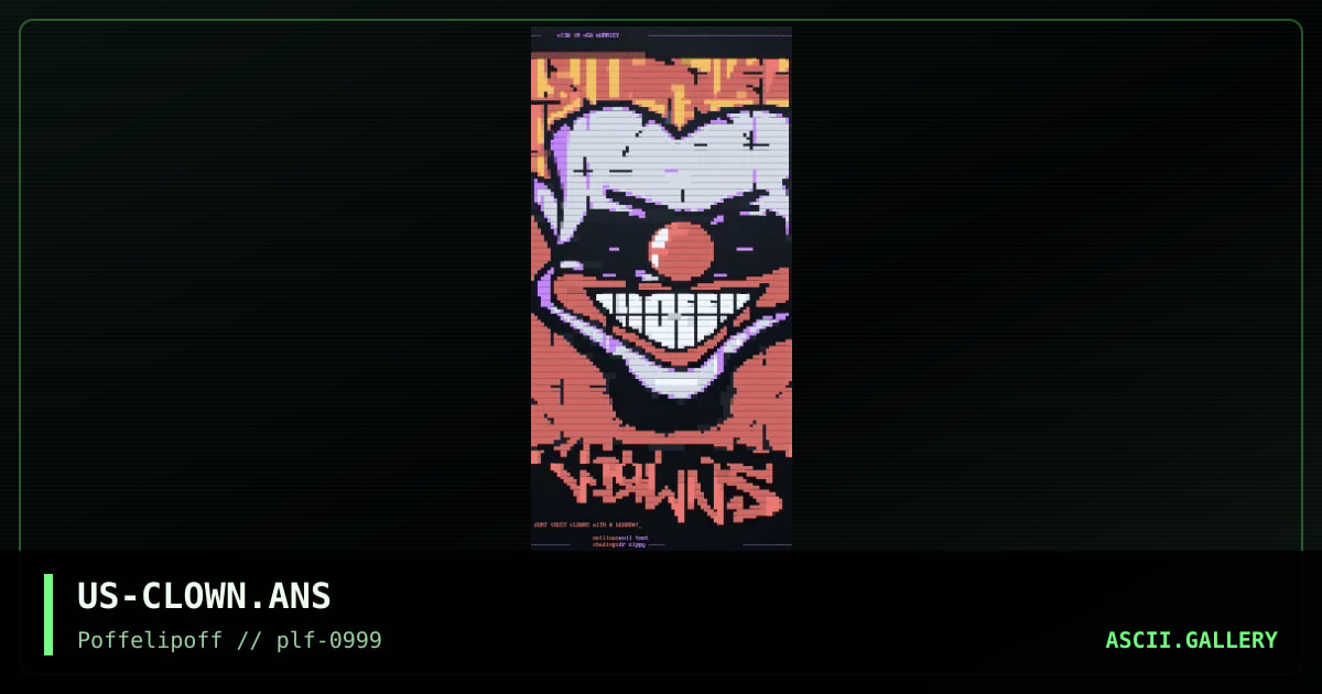 Wicked clowns, by toot, zippy, 1999