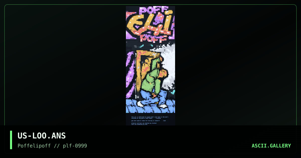 L o o, by toot, slackzor, 1999