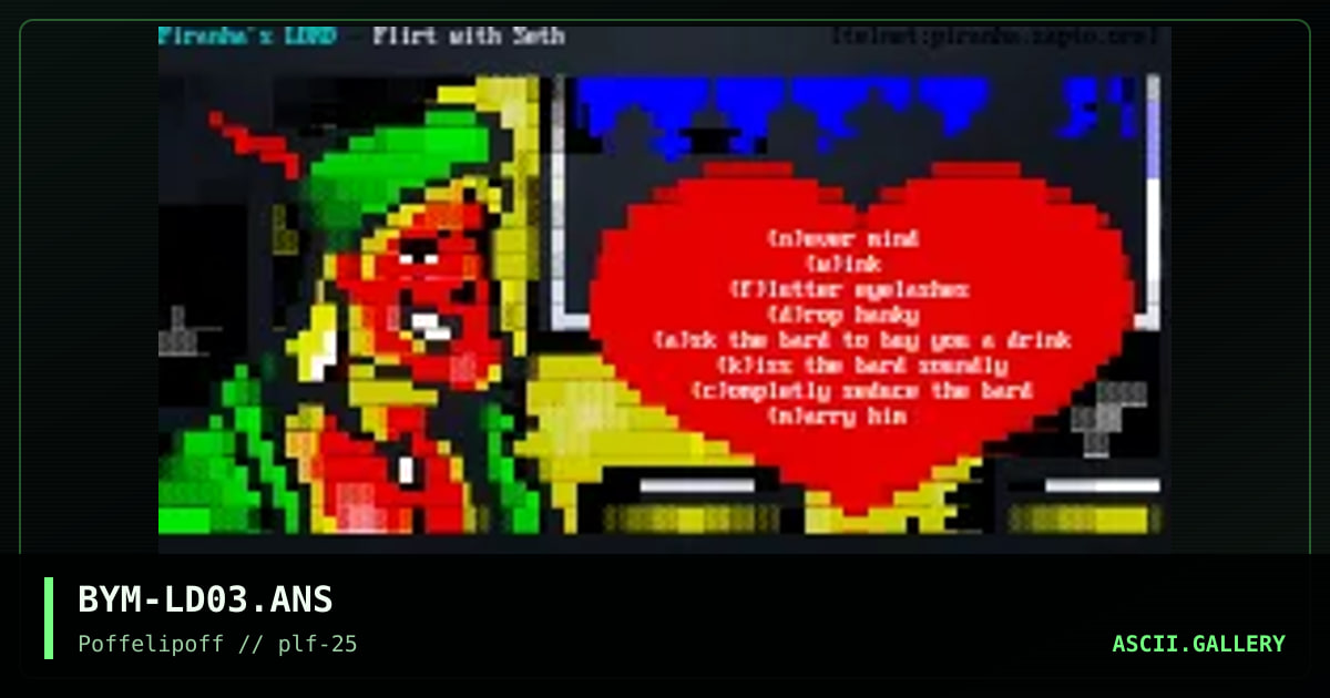 Piranha's LORD - Menus part 3, by big yellow man, 2002
