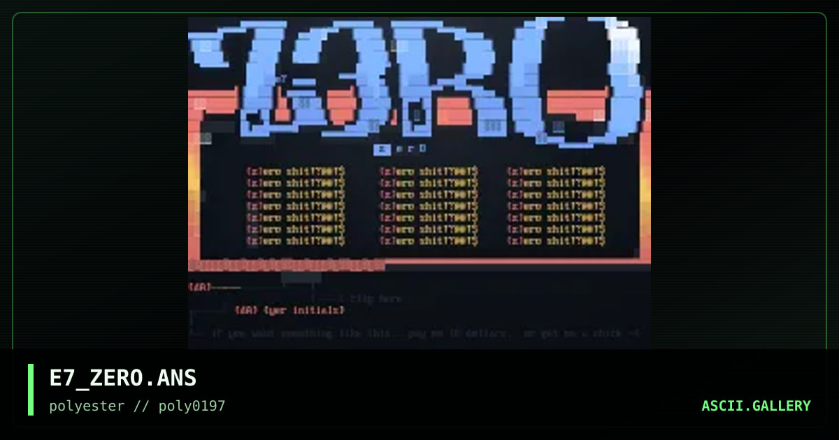 Zero menuset, by eternal, 1997