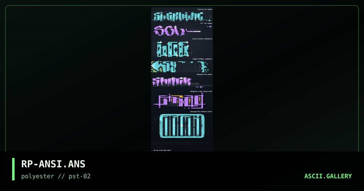 ansi colly #2, by rippa, 1998