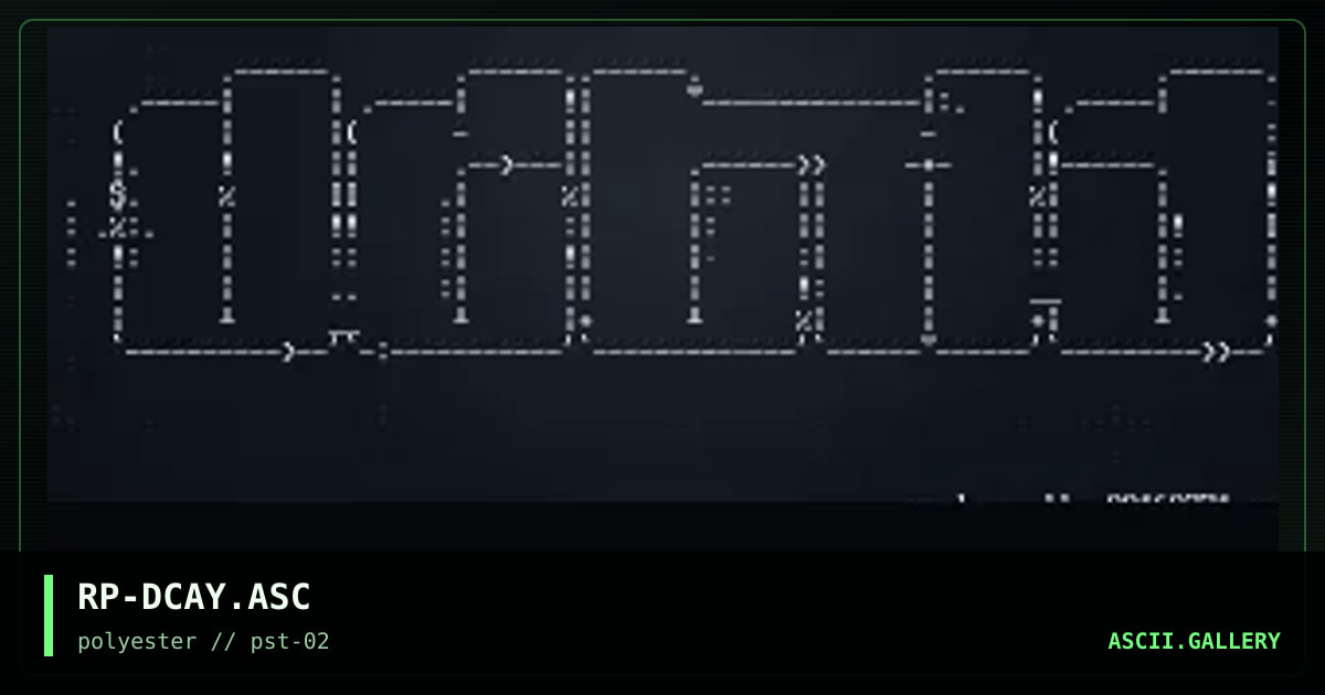 decay bbs ascii., by rippa, 1998