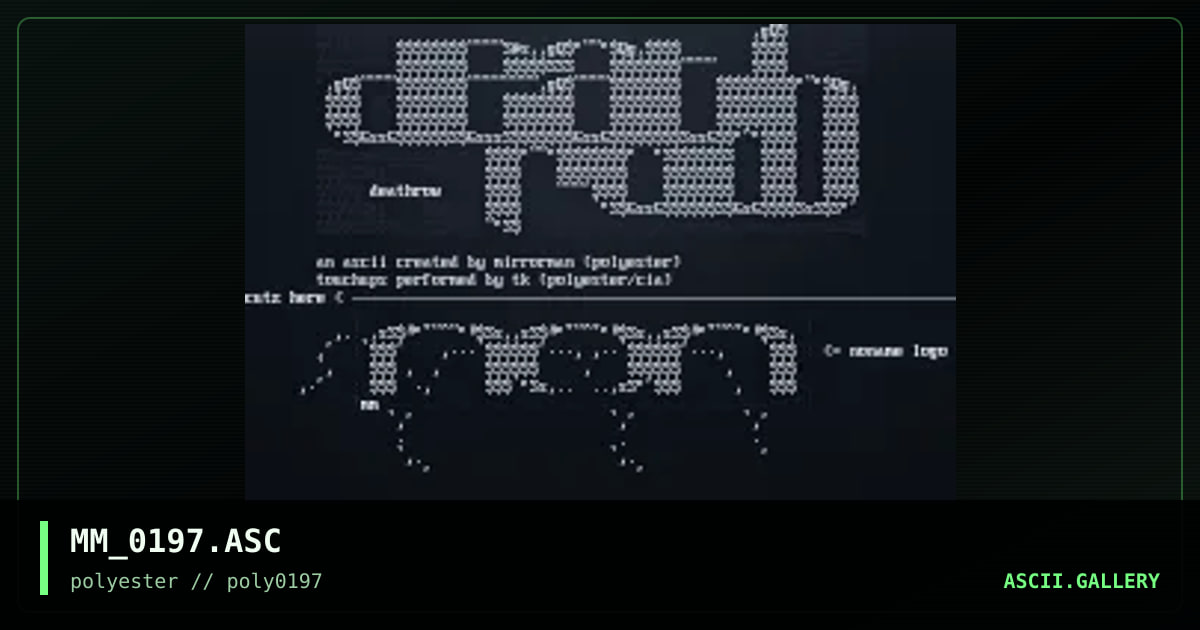 Poly colly 01/97, by mirrorman, 1997