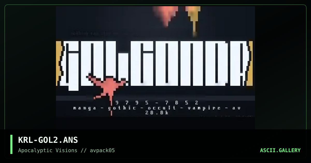 Golconda Logon, by mr krinkle, 1995