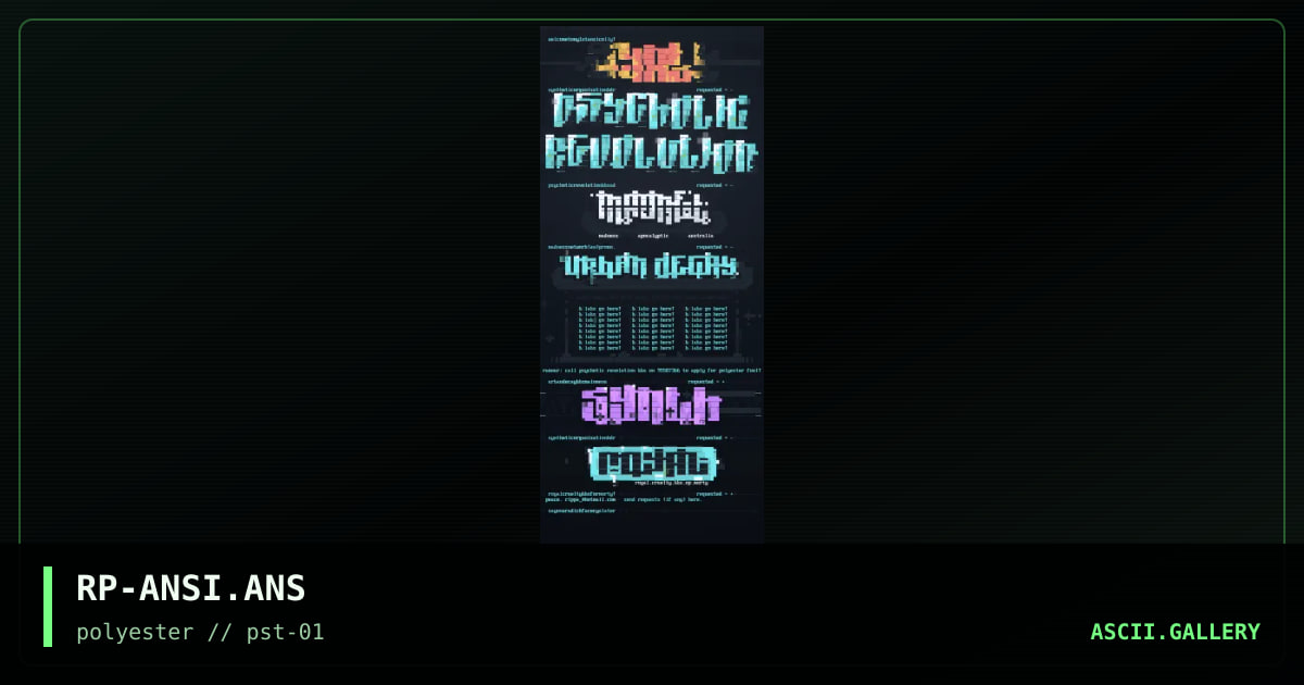 ansi colly #1, by rippa, 1997