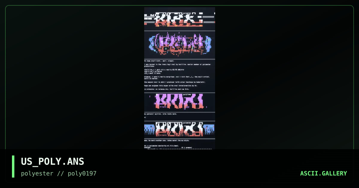 Polyester joint, by tek, hellfire, 1997