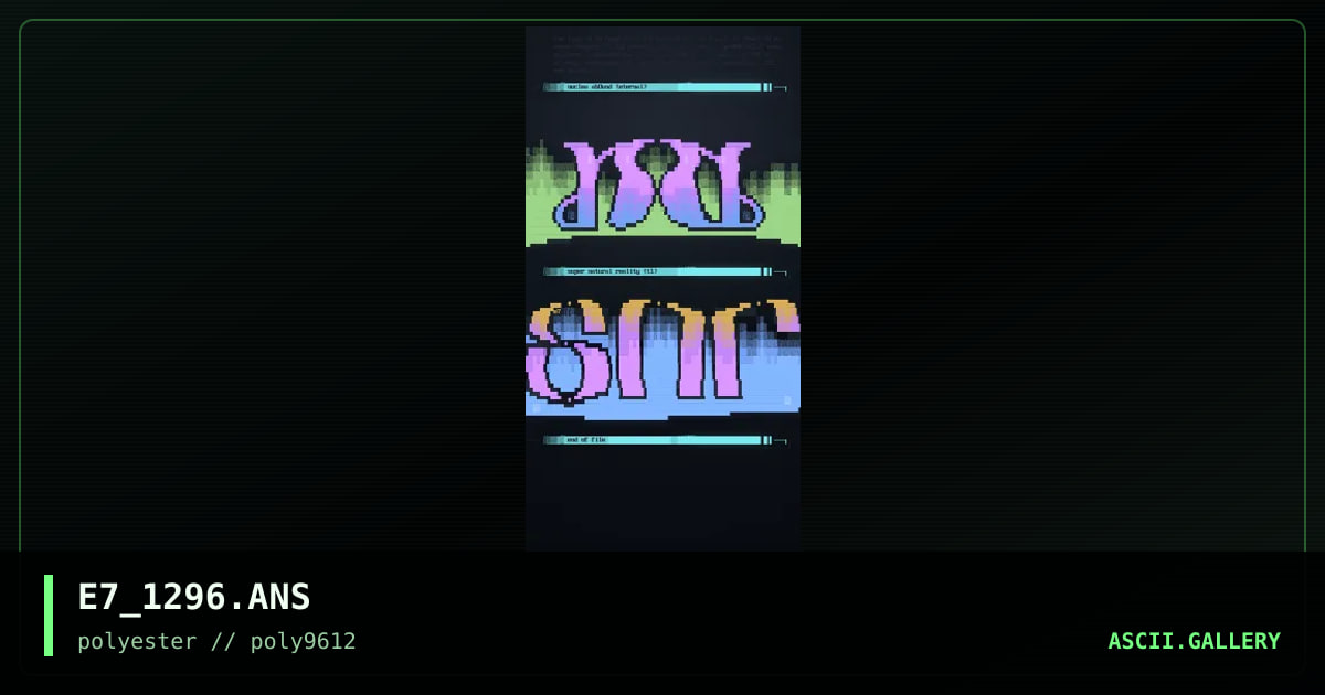 small logo colly, 12/96!, by eternal, 1996