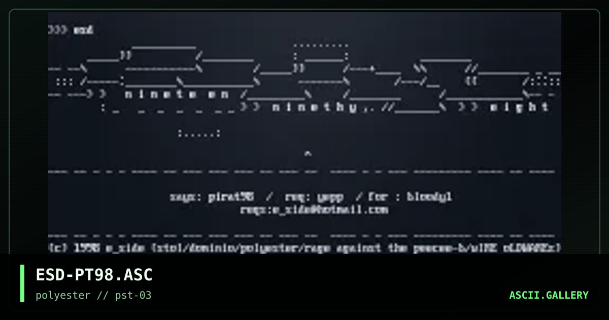 pirate 98, by e side, 1998