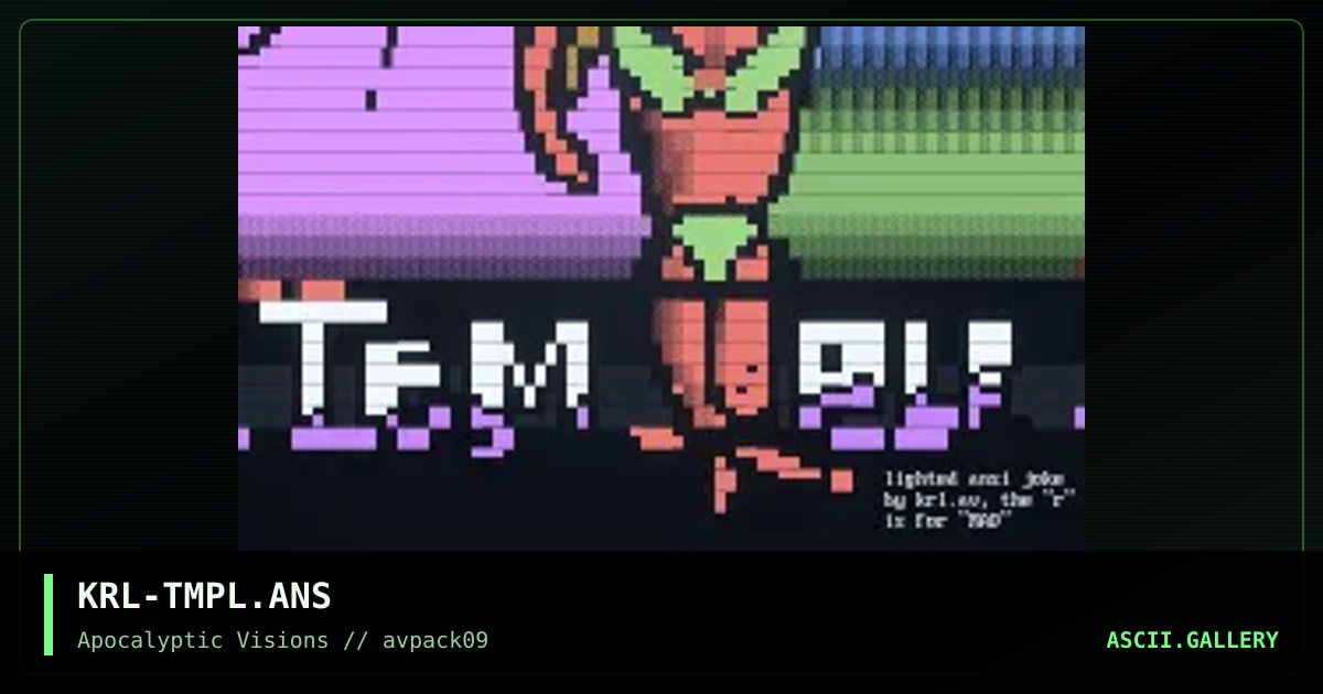The Temple (inspired by AN), by mr krinkle, 1996