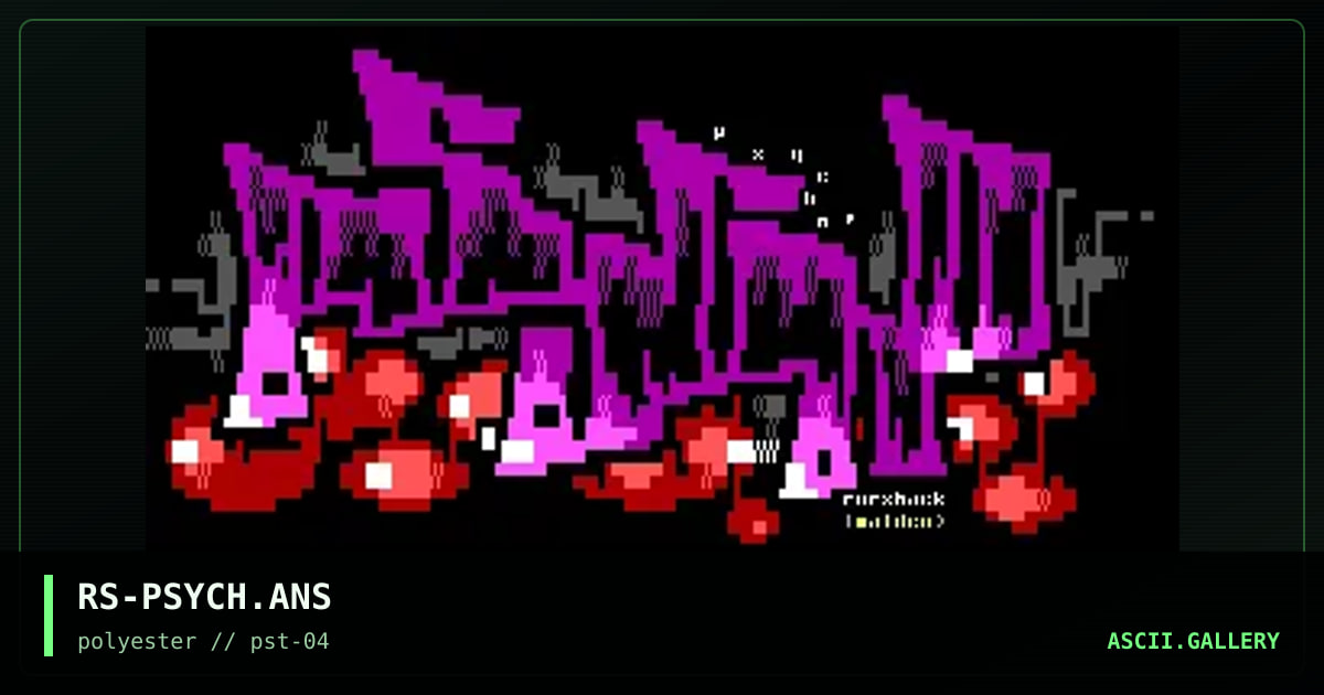 psychotic revolution, by rorshack, 1998