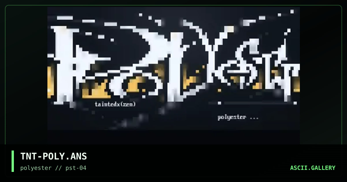 guest polyester ansi, by taintedx, 1998