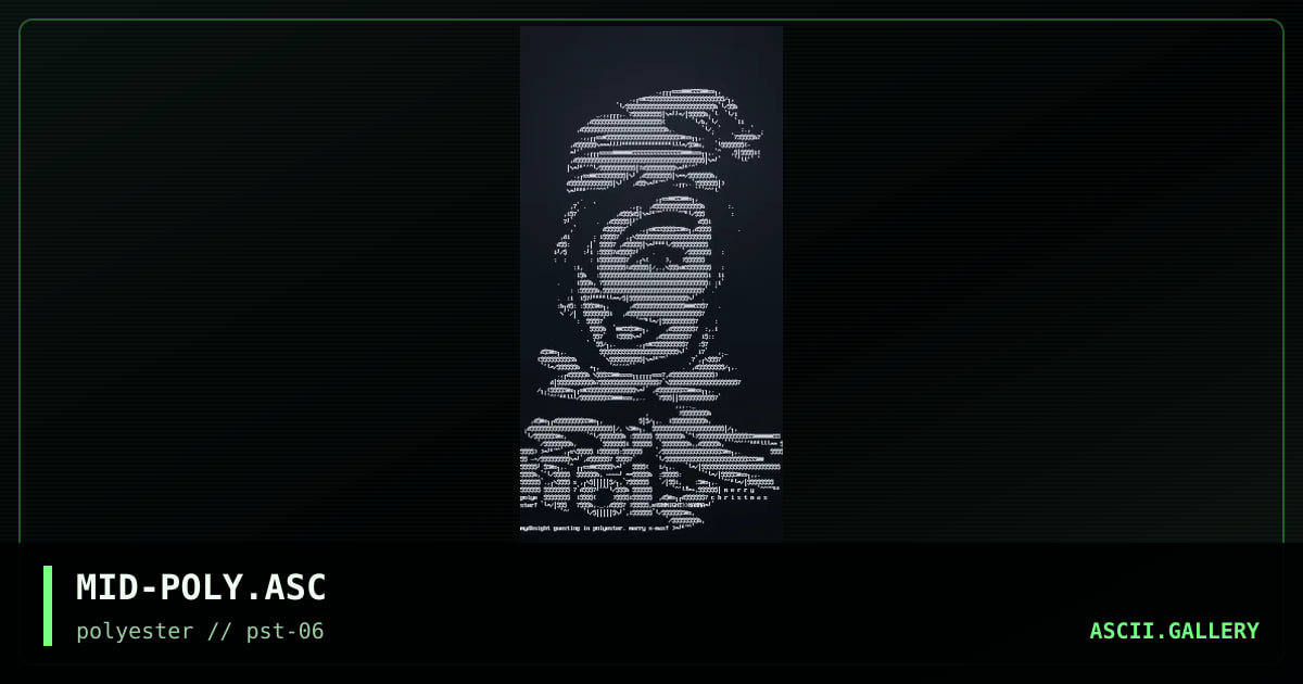guest polyester ascii, by mydknight, 1998