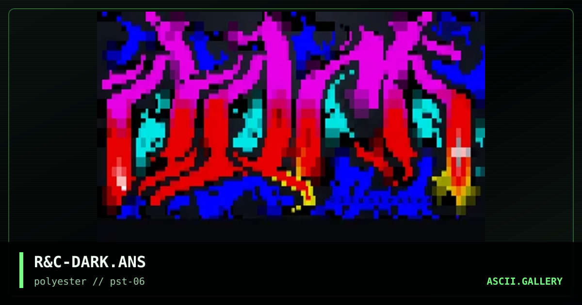 dark illustrated, by chronix, rippa, 1998