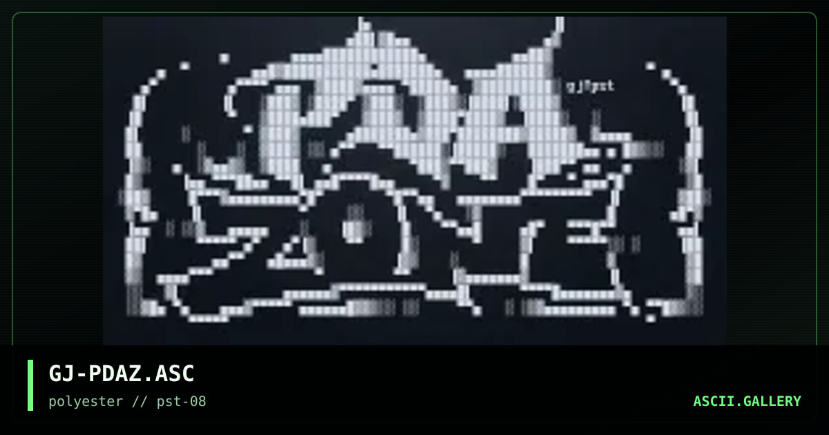 GJ-PDAZ.ASC, by grymmjack, 1999