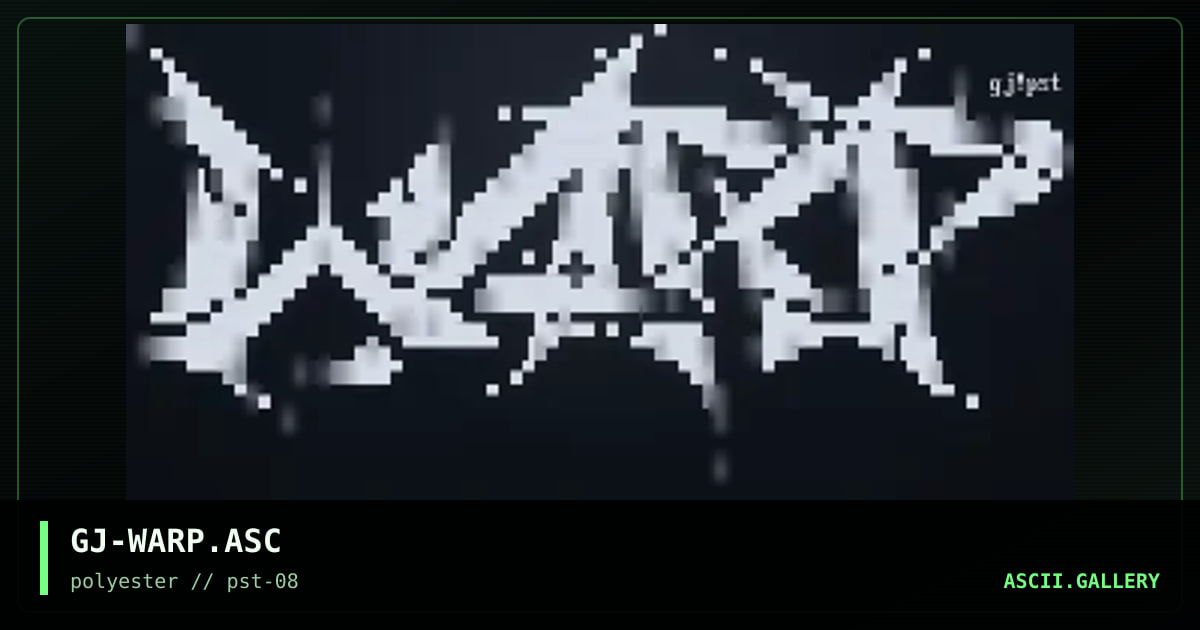 GJ-WARP.ASC, by grymmjack, 1999