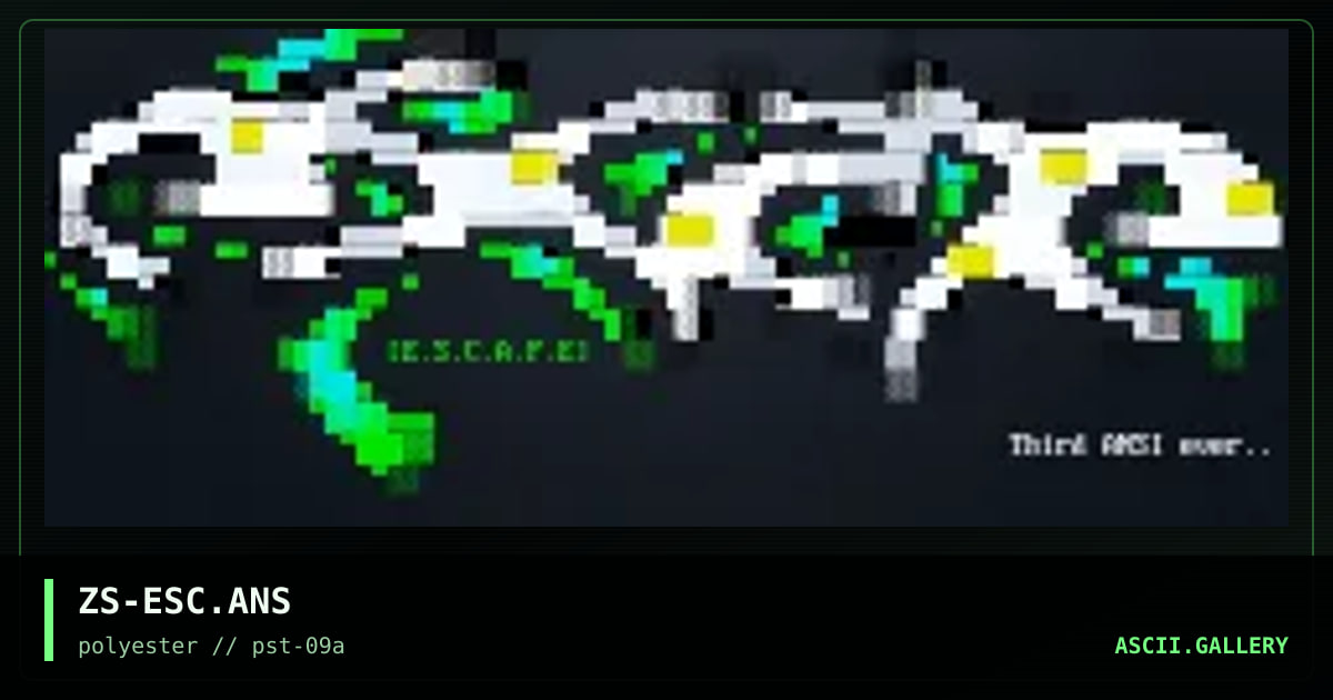 escape, by zerostar, 1999
