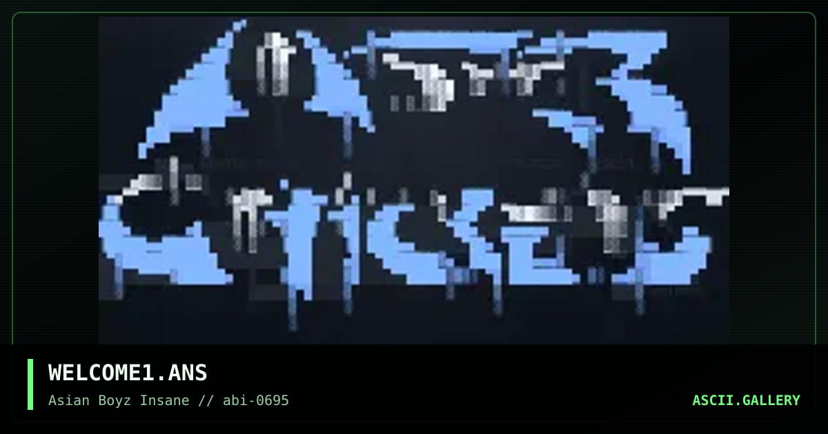 WELCOME1.ANS, by fax, 1995