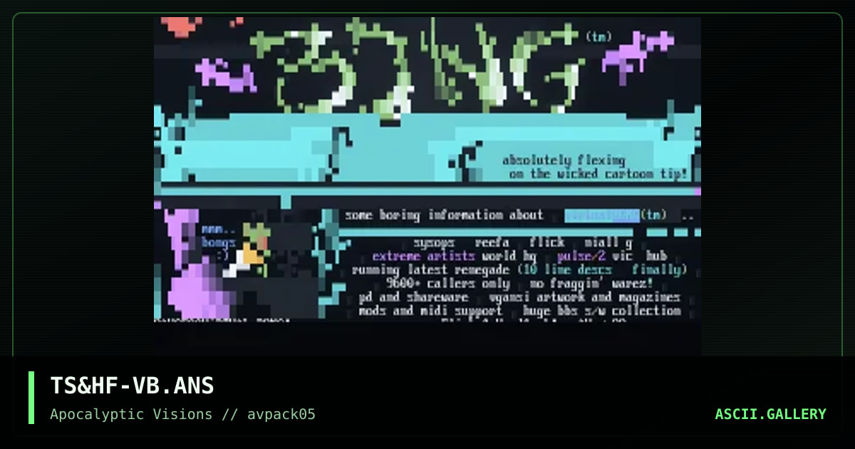 ViRTUAL BONG!, by flick, headfuck, 1995