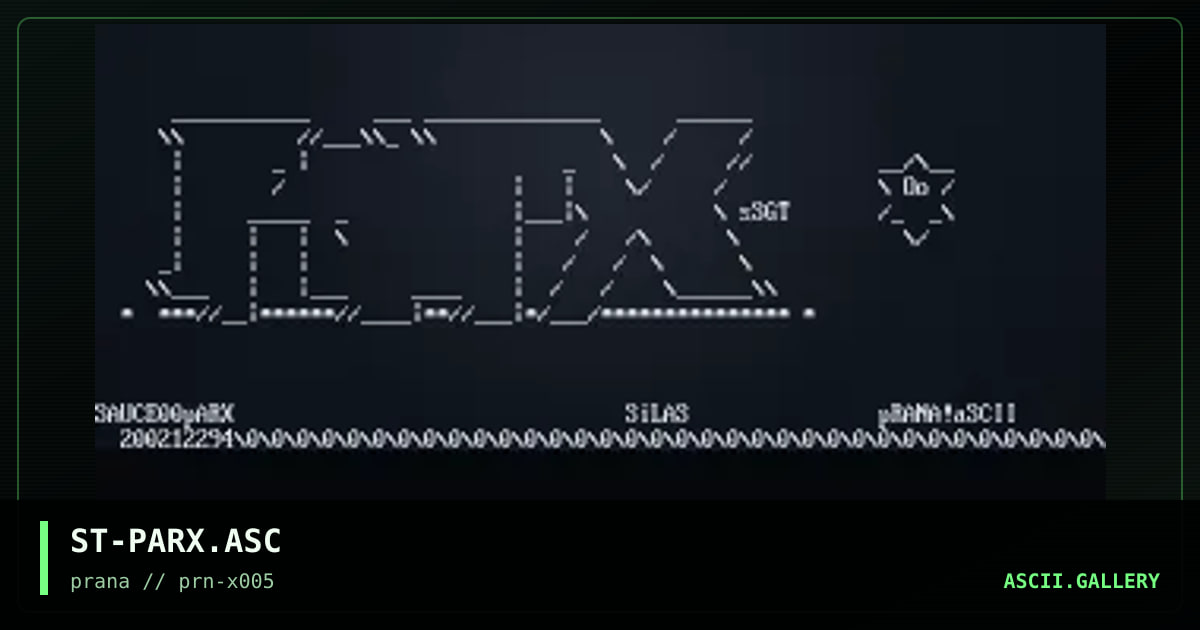 parx, by silas, 2003