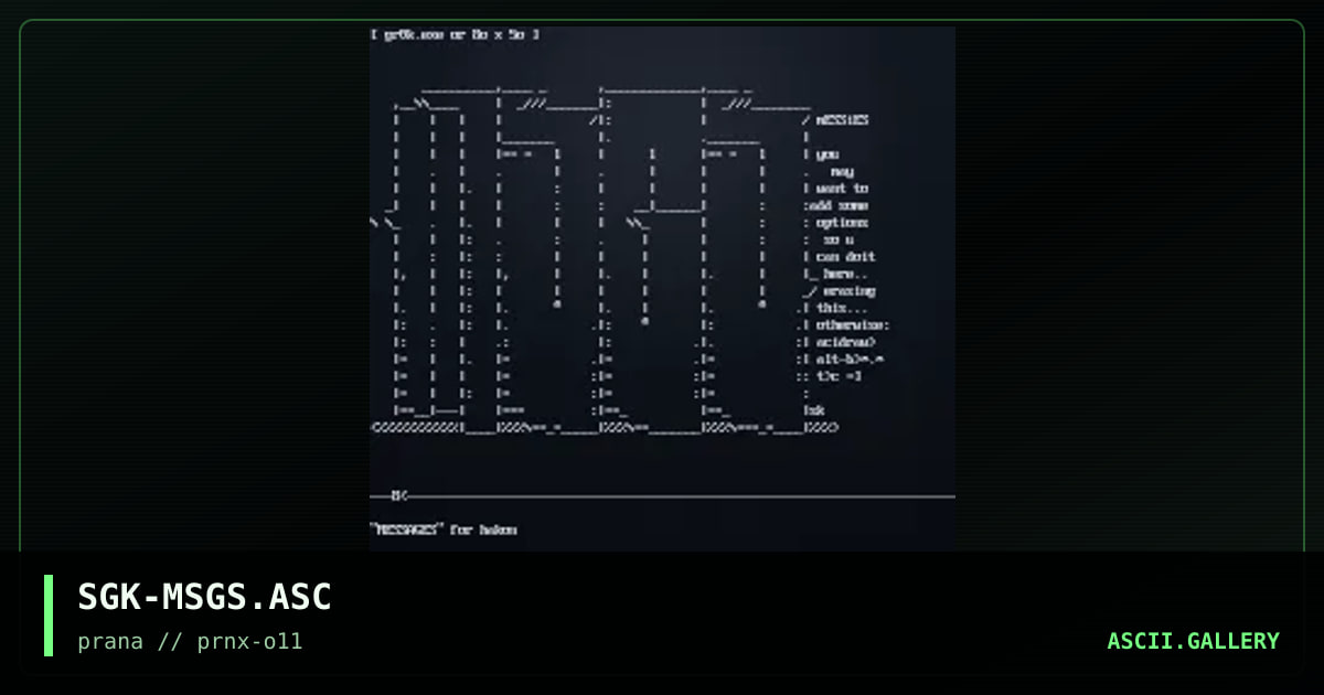 mESSAGES, by untagged, 2004
