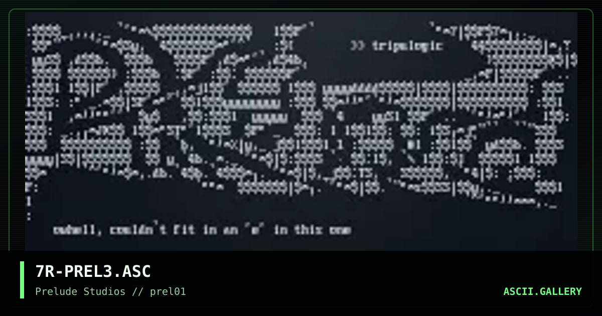 7R-PREL3.ASC, by tripulogic, 1998
