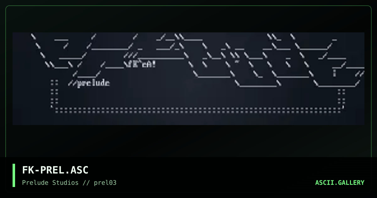 FK-PREL.ASC, by flick, 1999