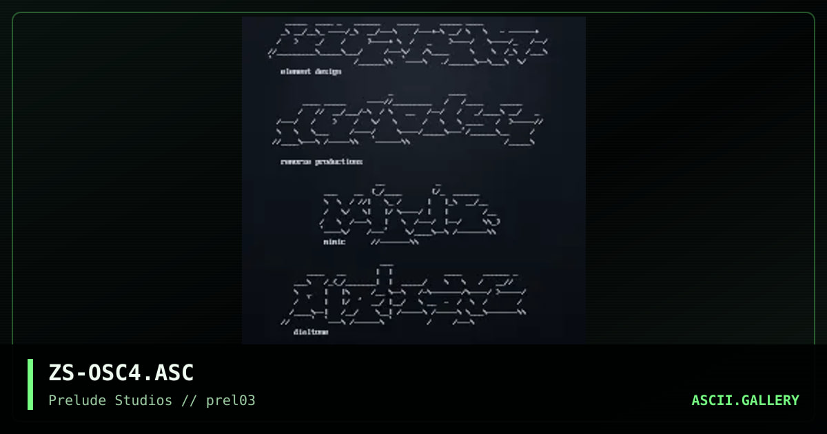 ZS-OSC4.ASC, by zerostar, 1999