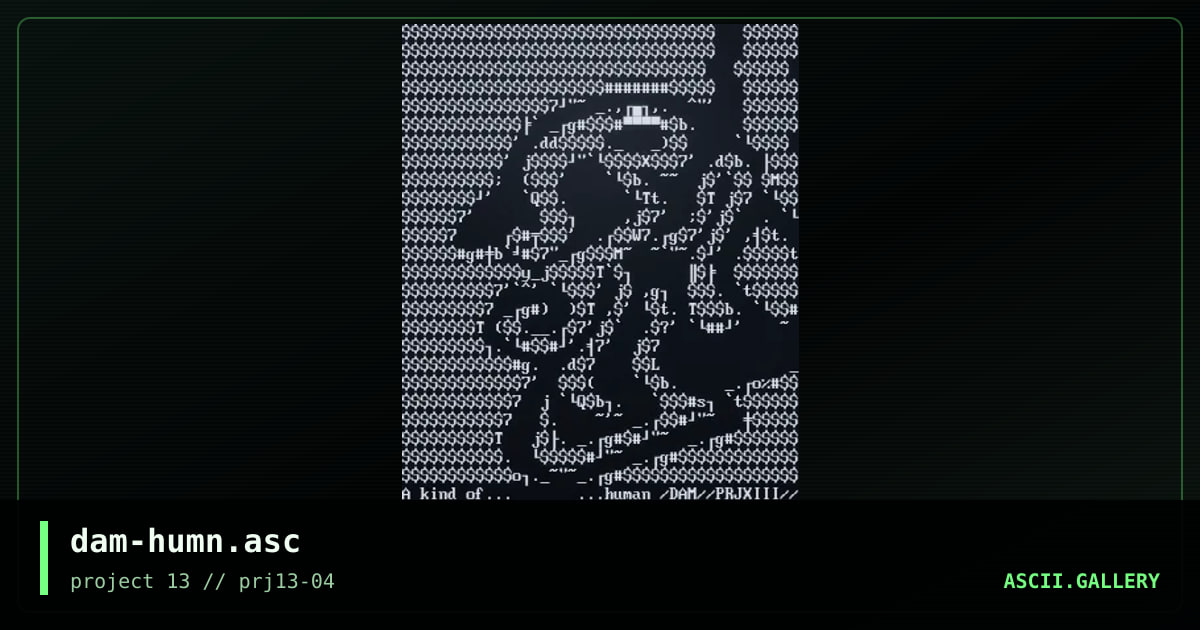 dam-humn.asc, by untagged, 2001