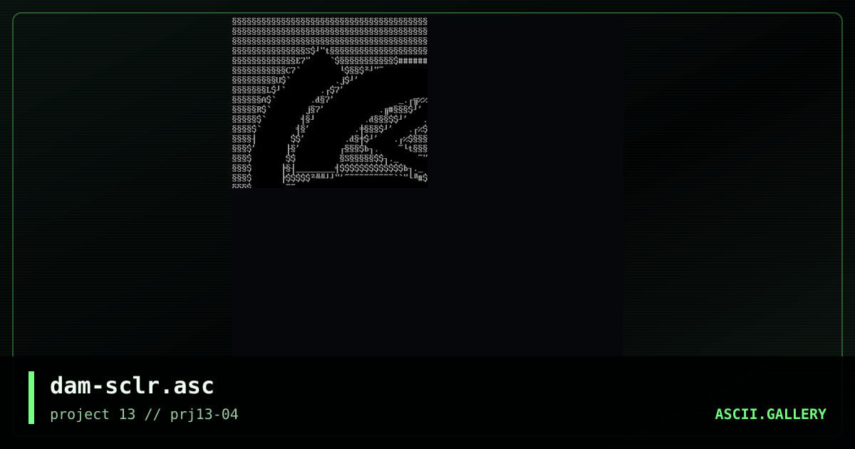 dam-sclr.asc, by untagged, 2001