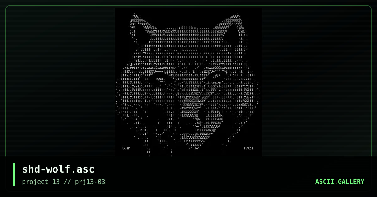 shd-wolf.asc, by untagged, 2001
