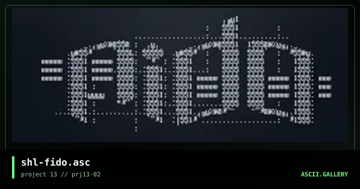 fido, by shadow lord, 2001