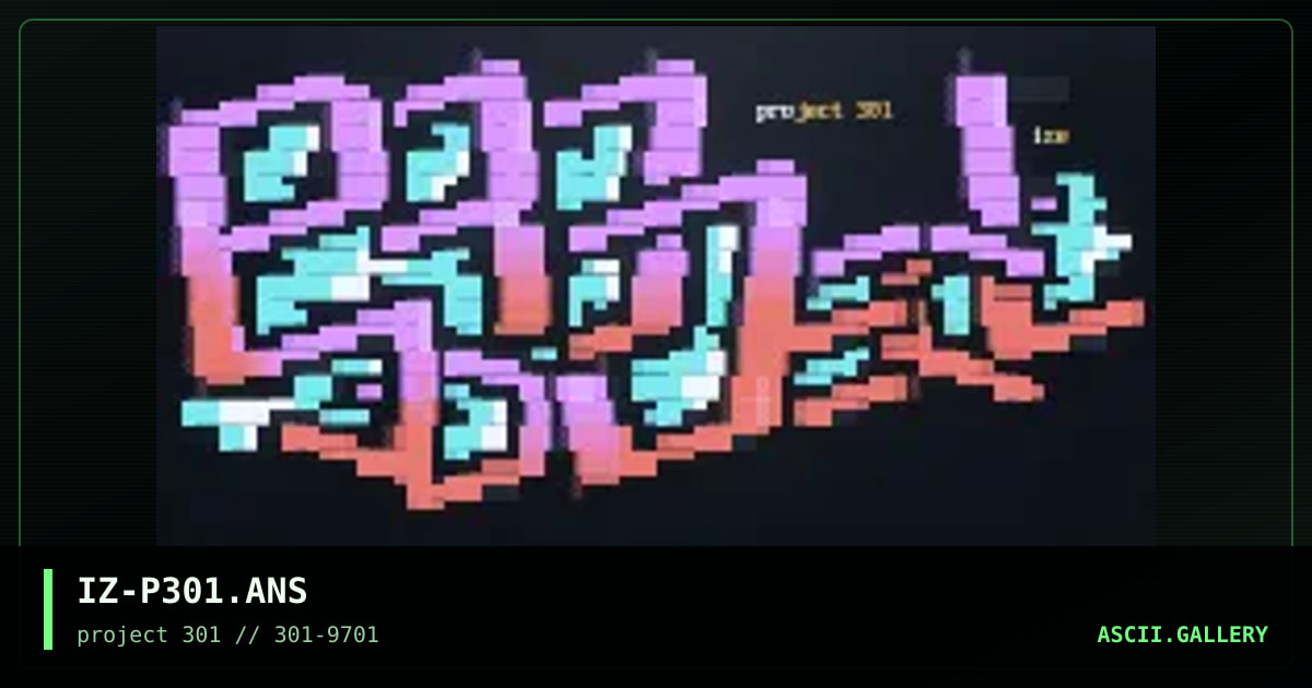 project301 promo, by ize, 1997
