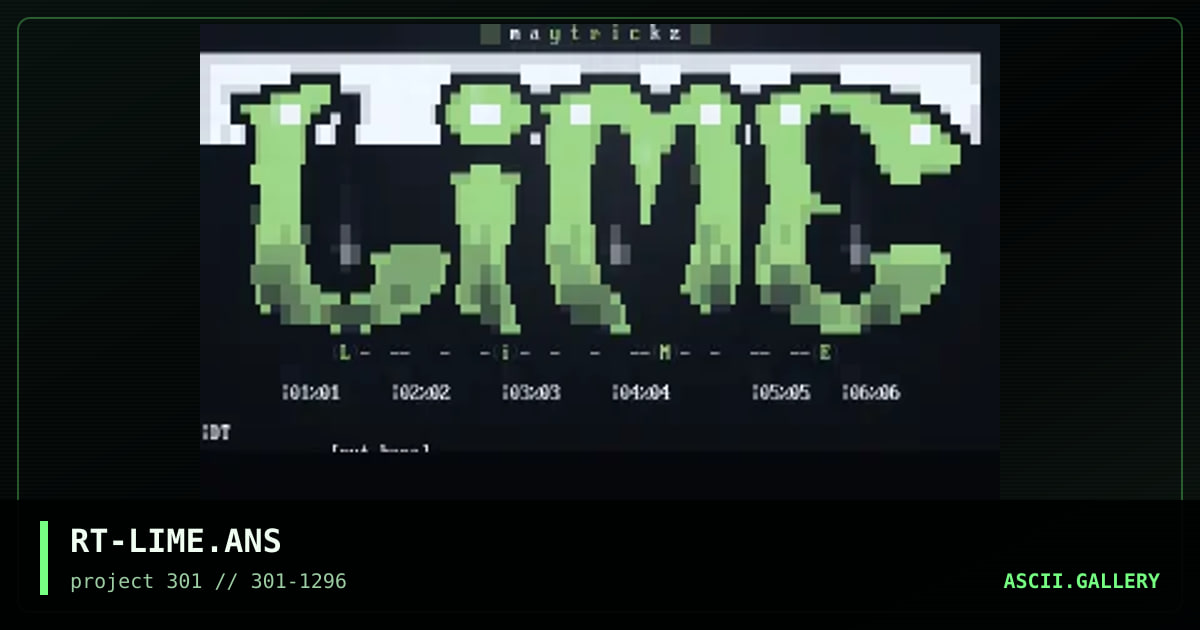 lime, by rust, 1996