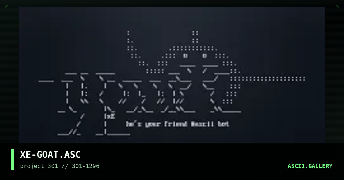 goat.  the bot?@*()#&, by xenocide, 1996