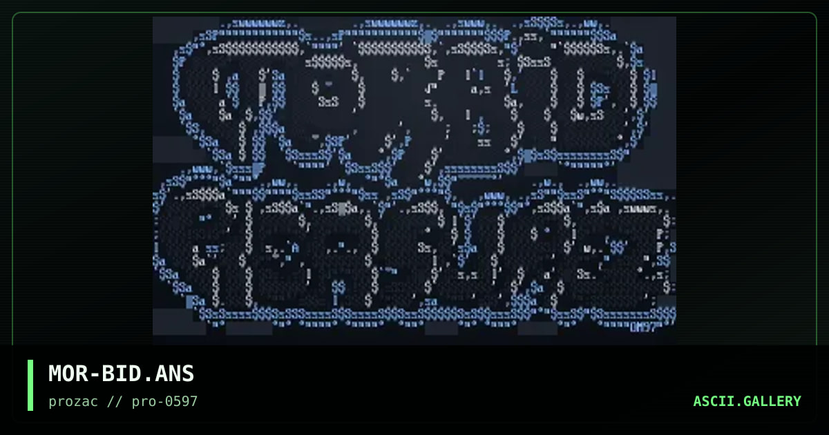MOR-BID.ANS, by otium man, 1997