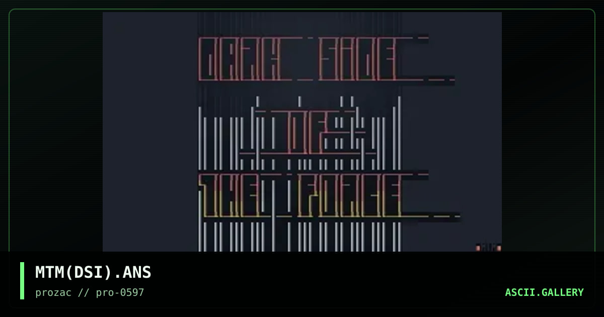 MTM(DSI).ANS, by mtm, 1997