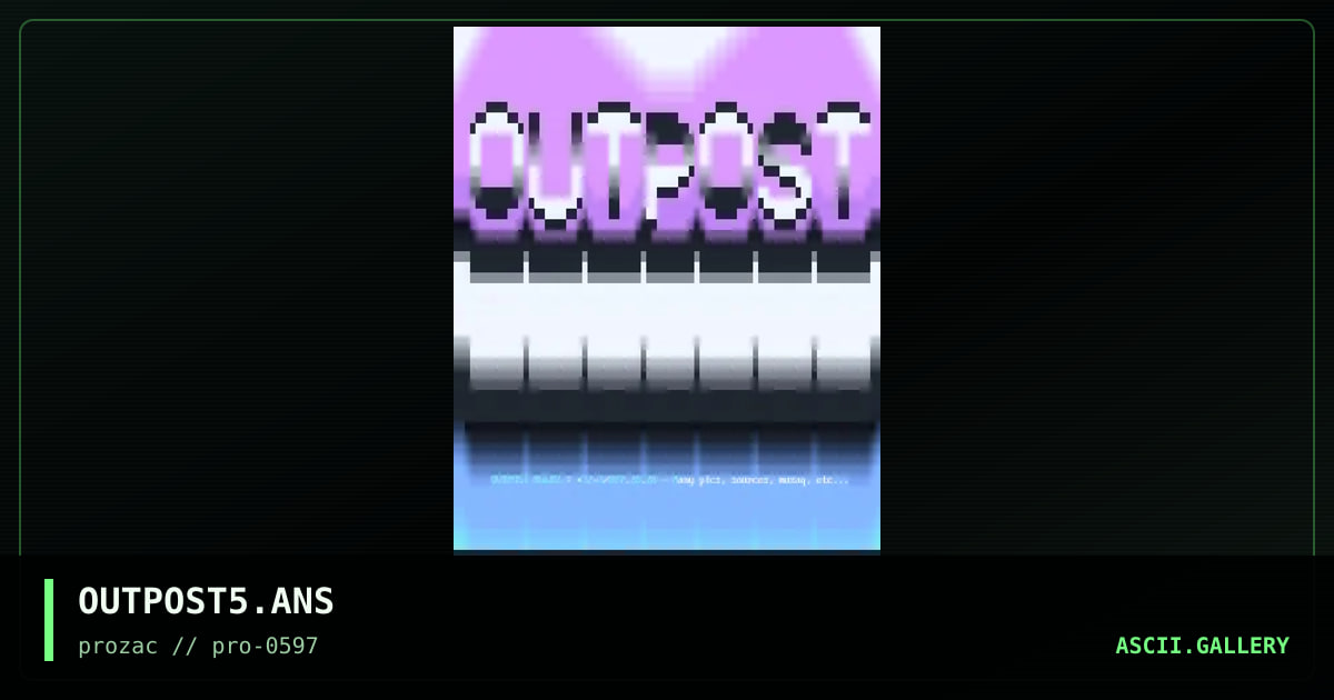 OUTPOST5.ANS, by necrophidius, 1997