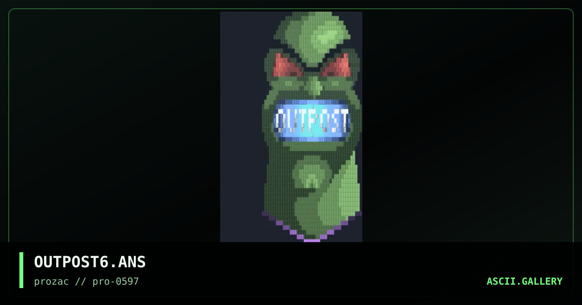 OUTPOST6.ANS, by necrophidius, 1997