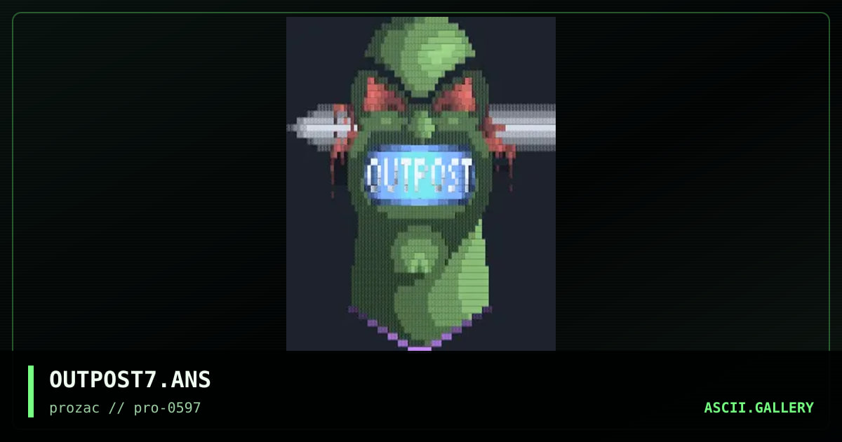 OUTPOST7.ANS, by necrophidius, 1997