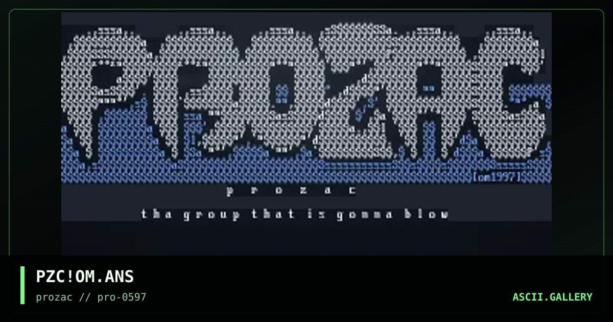 PZC!OM.ANS, by otium man, 1997