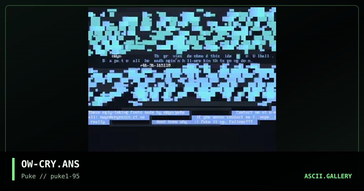 Cryonics Grooove!, by owyn, 1995