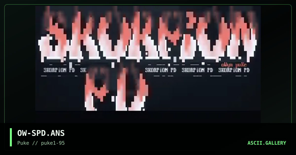 Skorpion PD, by owyn, 1995