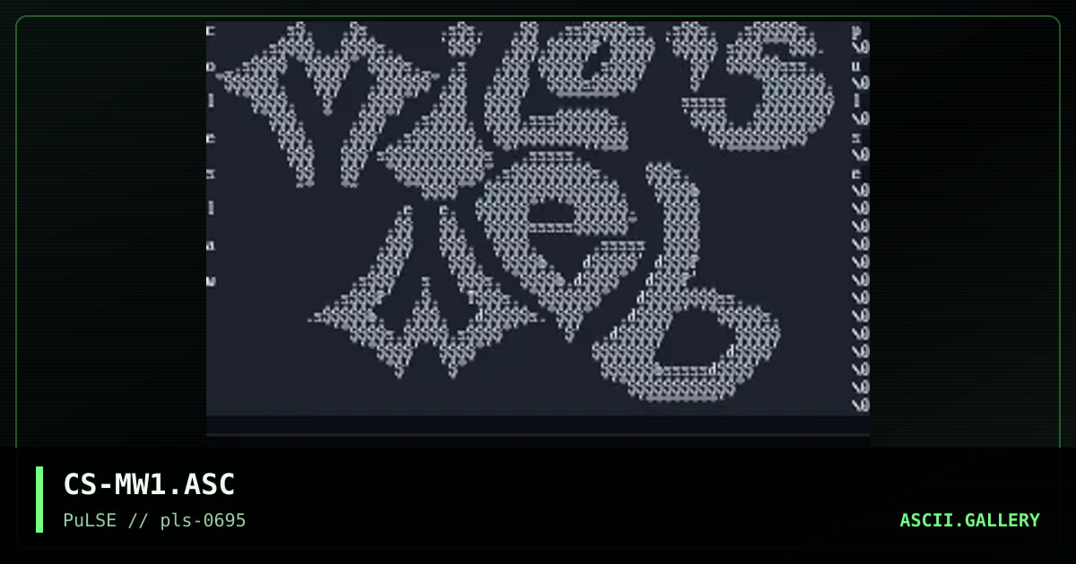 Milo's Web, by coleslaw, 1995
